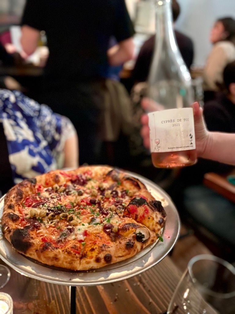 back to back pizza natural wine nob hill restaurant