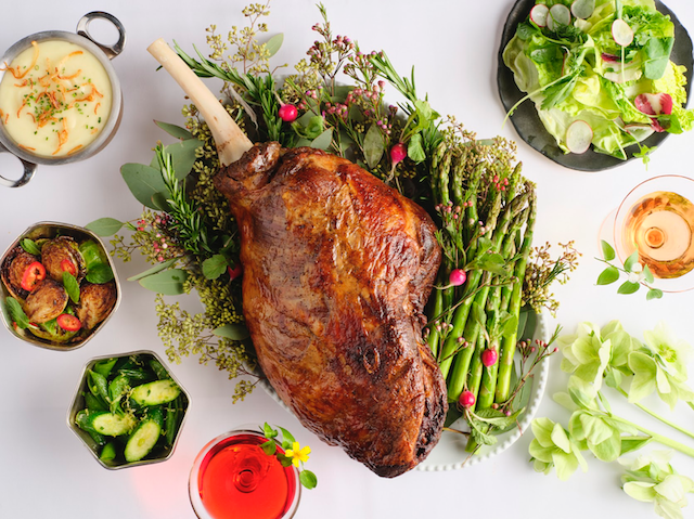 leg of lamb easter spread villon san francisco