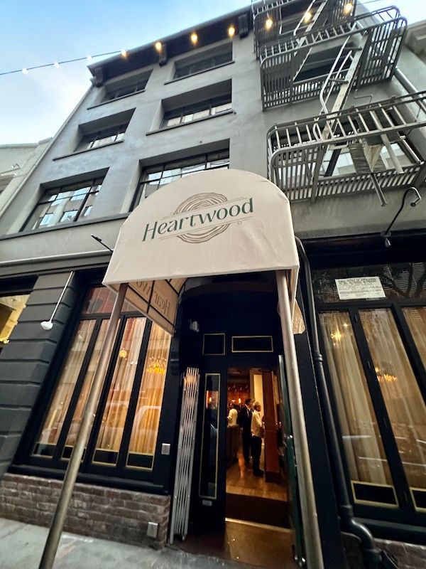 bar exterior heartwood awning financial district