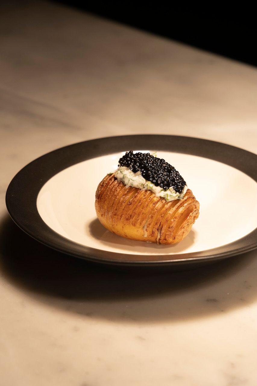 secret hasselback potato dish caviar park tavern