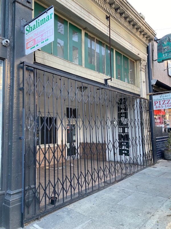 shalimar polk restaurant gate closed san francisco