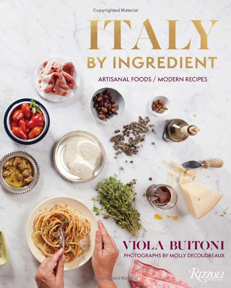 italy by ingredient cookbook cover by viola buitoni
