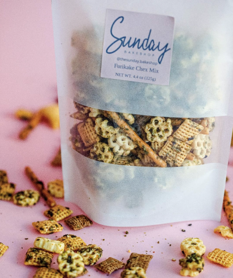 sunday bakeshop furikake chex mix