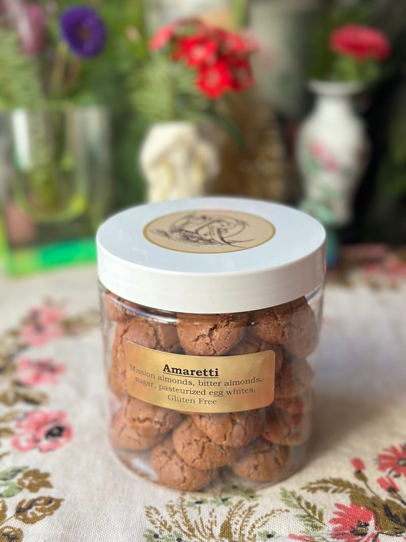 jar of amaretti cookies by emporio rulli