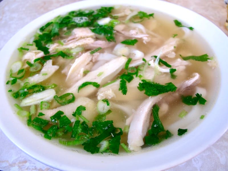 Turtle Tower’s iconic pho ga chicken noodle soup