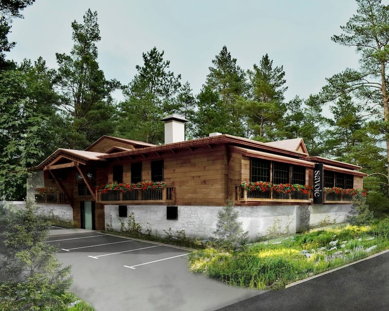 A rendering of the exterior of the upcoming Savoie in Tahoe City. Courtesy of Savoie.
