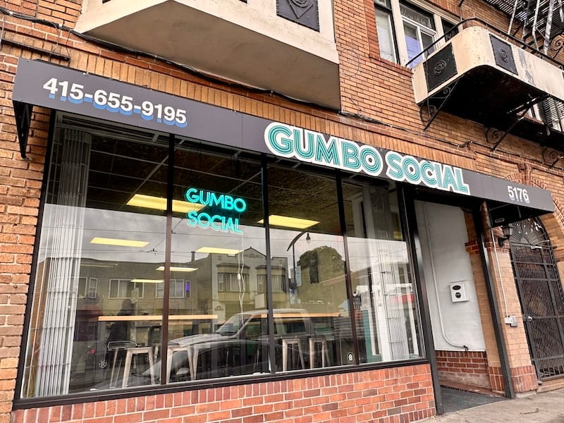 The exterior of Gumbo Social on Third Street. 