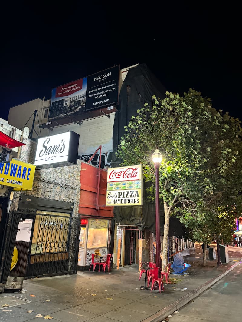 The exterior of the new Sam’s East, just next door to Sam’s Burgers. Photo: Emad ElShawa.