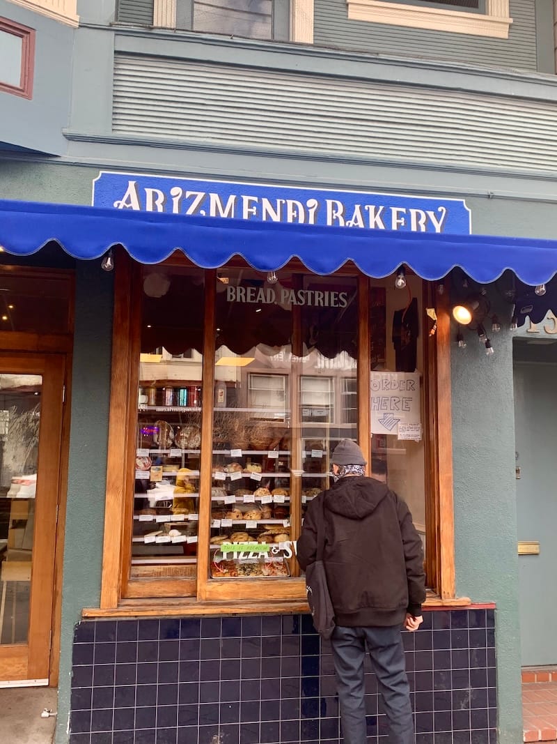 The exterior of Arizmendi Bakery on 9th Avenue. Photo: © tablehopper.com.