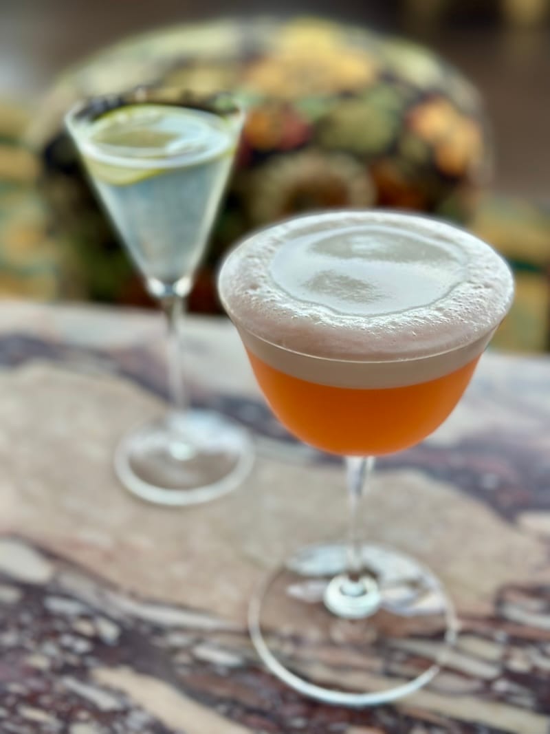 The Pisco Punch and Swedish Gimlet. Photo: © tablehopper.com.