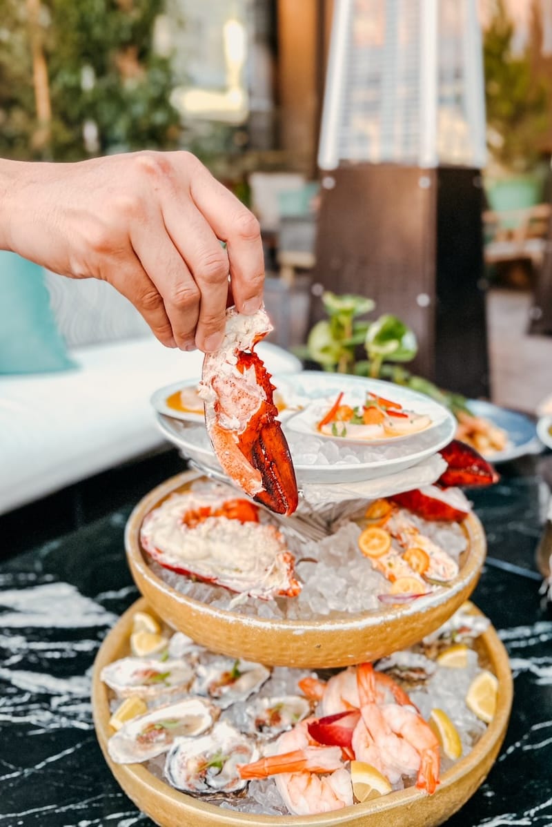 The Vault Garden’s seafood tower. Photo: Michelle Chou.