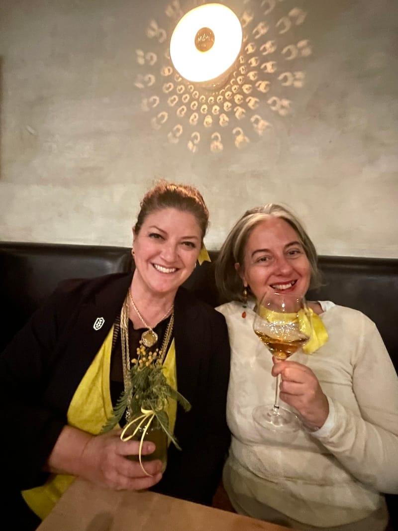 Last year’s Festa della Donna: A16 owner Shelley Lindgren with this year’s guest chef, Viola Buitoni. Photo: © tablehopper.com.