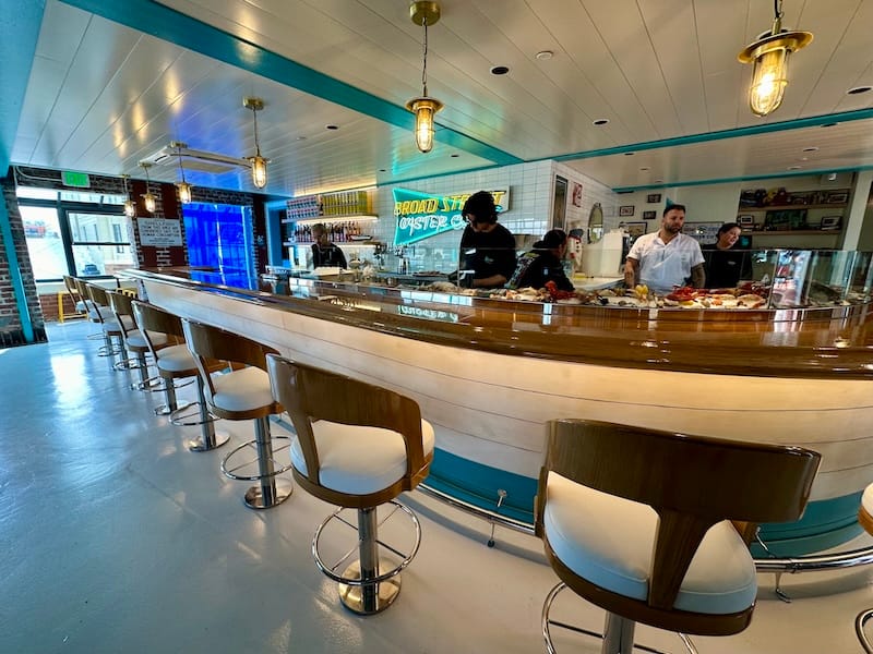 The raw bar and nautical style of Broad Street Oyster Co. Photo: © tablehopper.com.