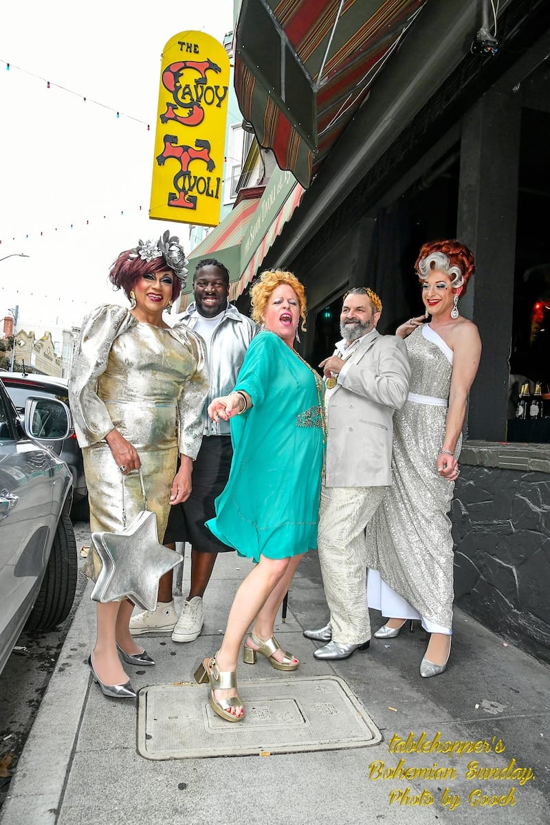 Hamming it up with the House of MORE! at A Bohemian Sunday at the Savoy Tivoli. Photo by Gooch!