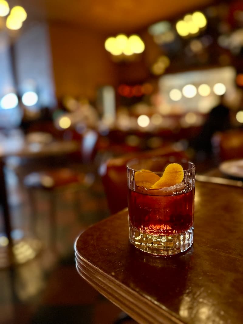 A timeless SF classic: a Negroni at Tosca. Photo: © tablehopper.com.