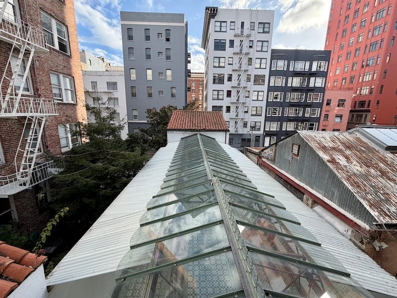 The view over the patio/atrium room. Photo: © tablehopper.com.