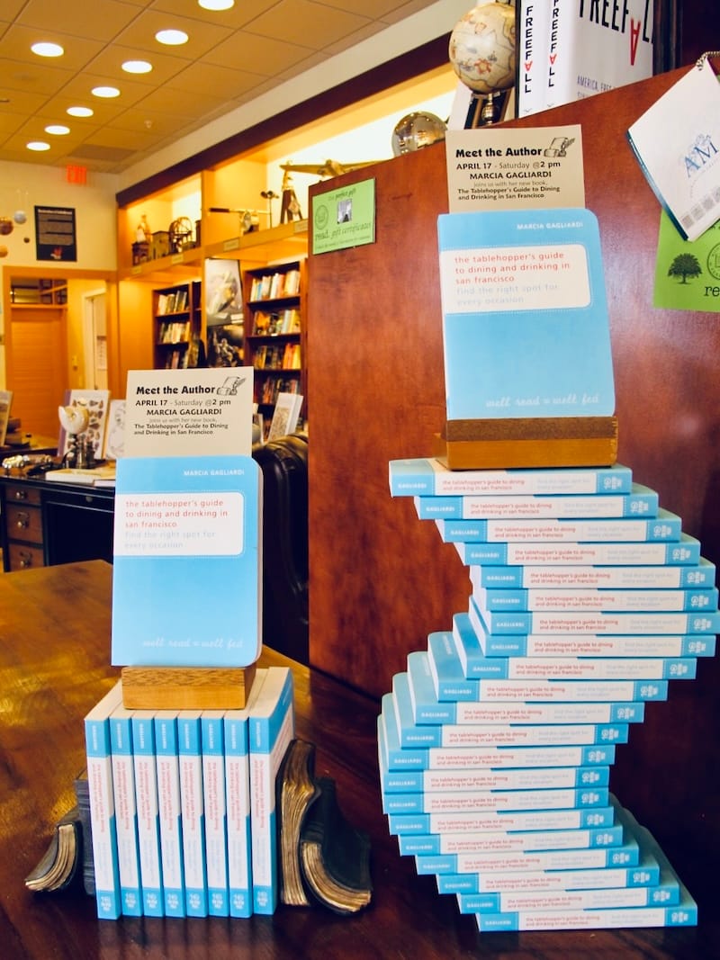 My book on display at Read Booksellers in Danville in 2010. Photo: © tablehopper.com.