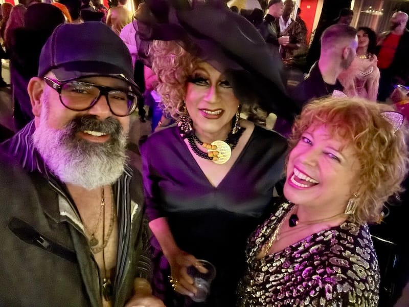 My wingman Aaron Wessels and our moreish hostess with the mostess, Juanita MORE!, at the last New Year’s Eve party at the Phoenix Hotel. Photo: Aaron Wessels.