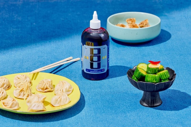 DOU sesame oil has a nozzle for controlled pours. Photo: Talia Dinwiddie/Maryvine Street.