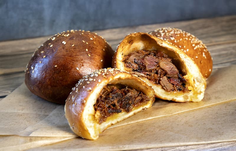 The O.G. Brisky Bao from Smokin’ D’s BBQ. Photo courtesy of Smokin’ D’s BBQ.
