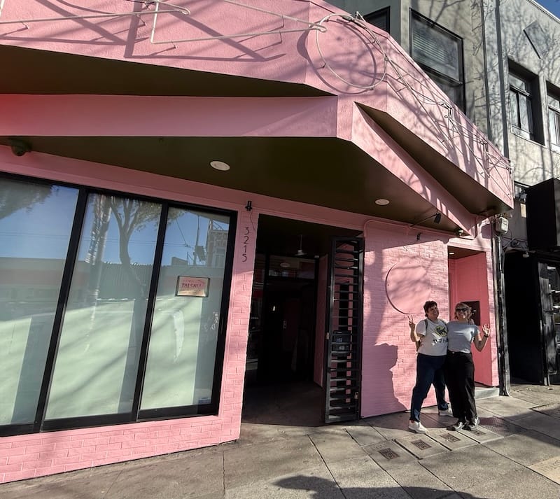 Think pink: the future home of Fat Cat wine bar in the Mission. Photo courtesy of Fat Cat SF.
