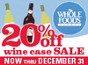 (Sponsored): 20% Off Wine at Whole Foods Market