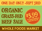 (Sponsored): Try Organic Grass-Fed Beef for Only $3.99 Per Pound!
