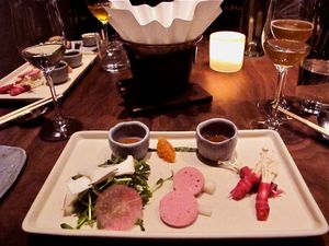 This week's tablehopper: breaking the waves.