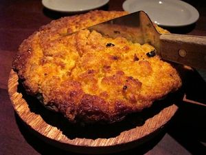 This week's tablehopper: paint it (orange and) black.