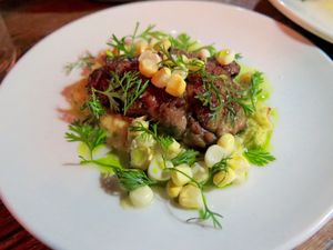 This week's tablehopper: falling all over.