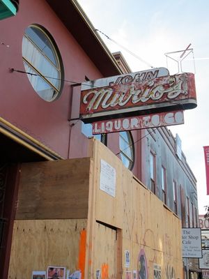 Behind the Plywood at Murio's Trophy Room