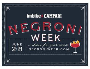 Negroni Week Coming in June: Call for Bars