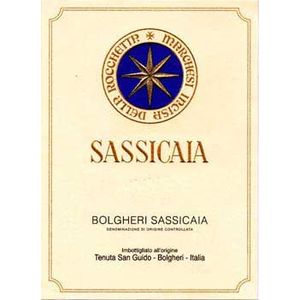 Tenuta San Guido: Sassicaia  Dinner at Spruce