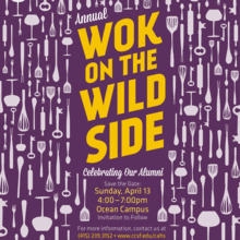 CCSF's Wok on the Wild Side Is Coming on April 13th